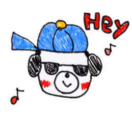 Polar bear red cheeks 2 sticker #8085368