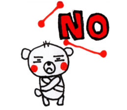 Polar bear red cheeks 2 sticker #8085370