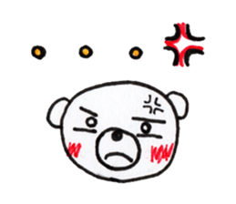 Polar bear red cheeks 2 sticker #8085375
