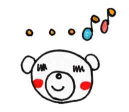 Polar bear red cheeks 2 sticker #8085377