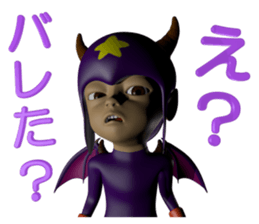 3D Angel and Devil sticker #8085657