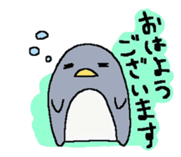 a round penguin sticker #8085661