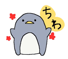 a round penguin sticker #8085662