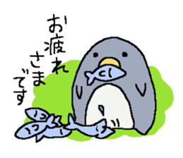 a round penguin sticker #8085666