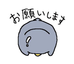 a round penguin sticker #8085669