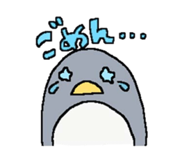 a round penguin sticker #8085672