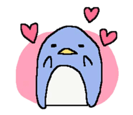 a round penguin sticker #8085677