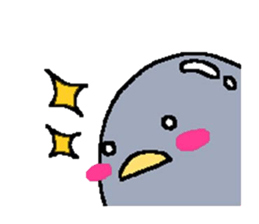 a round penguin sticker #8085678