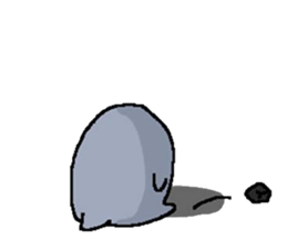 a round penguin sticker #8085680