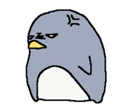 a round penguin sticker #8085684