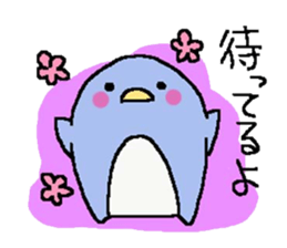 a round penguin sticker #8085689