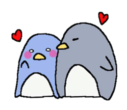 a round penguin sticker #8085690