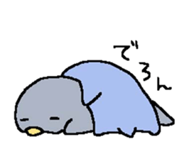 a round penguin sticker #8085692