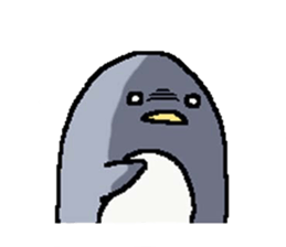 a round penguin sticker #8085693