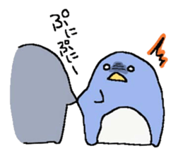 a round penguin sticker #8085698