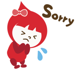 "LUCKY COLOR chan"(English) sticker #8085704