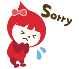 "LUCKY COLOR chan"(English) sticker #8085704