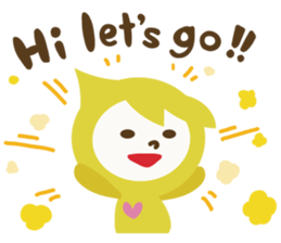 "LUCKY COLOR chan"(English) sticker #8085715