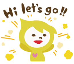 "LUCKY COLOR chan"(English) sticker #8085715