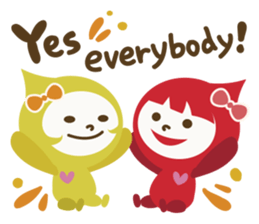 "LUCKY COLOR chan"(English) sticker #8085723