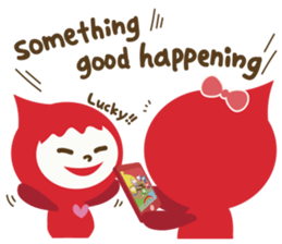 "LUCKY COLOR chan"(English) sticker #8085724