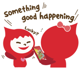 "LUCKY COLOR chan"(English) sticker #8085724