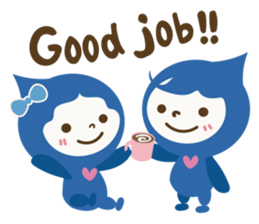 "LUCKY COLOR chan"(English) sticker #8085725