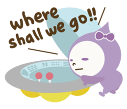 "LUCKY COLOR chan"(English) sticker #8085733