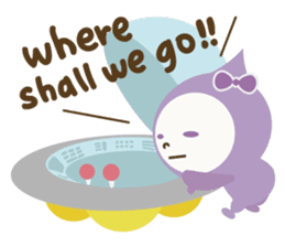 "LUCKY COLOR chan"(English) sticker #8085733