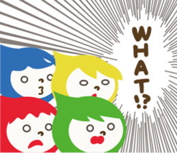 "LUCKY COLOR chan"(English) sticker #8085734