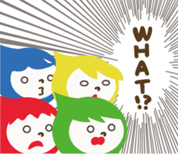 "LUCKY COLOR chan"(English) sticker #8085734