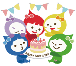 "LUCKY COLOR chan"(English) sticker #8085735