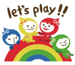 "LUCKY COLOR chan"(English) sticker #8085736