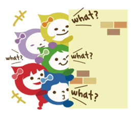 "LUCKY COLOR chan"(English) sticker #8085737