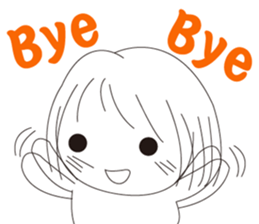 The cute girl's  Daily Life sticker #8086380