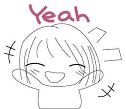 The cute girl's Daily Life sticker #8086385