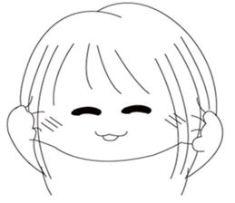 The cute girl's  Daily Life sticker #8086386