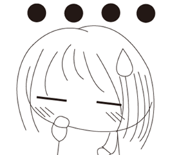 The cute girl's  Daily Life sticker #8086387