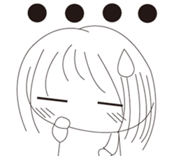 The cute girl's Daily Life sticker #8086387