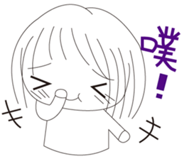The cute girl's  Daily Life sticker #8086389