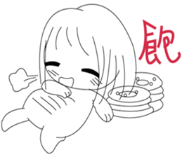 The cute girl's  Daily Life sticker #8086391