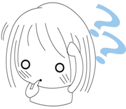 The cute girl's  Daily Life sticker #8086395