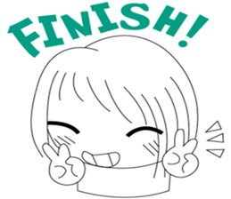 The cute girl's  Daily Life sticker #8086396