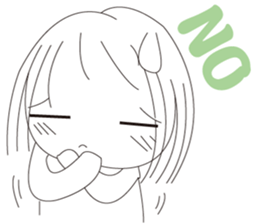 The cute girl's  Daily Life sticker #8086400
