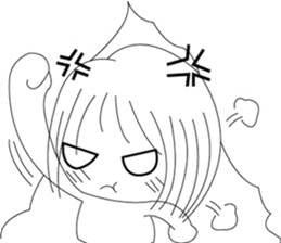 The cute girl's Daily Life sticker #8086402