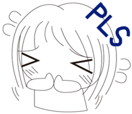 The cute girl's  Daily Life sticker #8086404