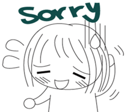 The cute girl's  Daily Life sticker #8086409