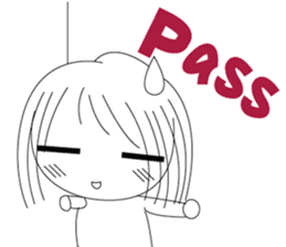 The cute girl's Daily Life sticker #8086410