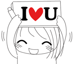 The cute girl's  Daily Life sticker #8086412