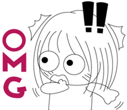 The cute girl's  Daily Life sticker #8086413